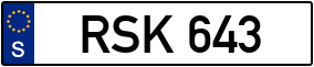 Trailer License Plate